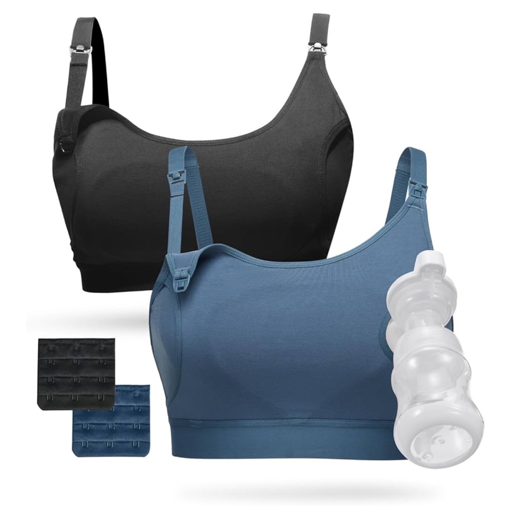 Set of 3 momcozy pumping/nursing bras